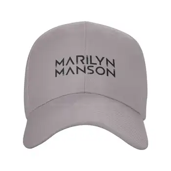 Печатный графический логотип бренда Marilyn Manson, высококачественная джинсовая кепка, вязаная шапка, бейсболка