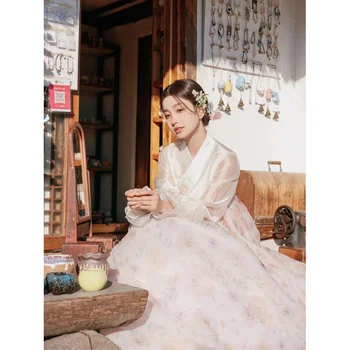 Традиционная Корейская одежда, Новый Женский костюм Корейской принцессы, женское свадебное платье, платье Ханбок, одежда для повседневных выступлений