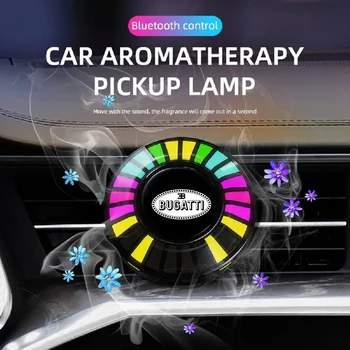 Автомобильный освежитель воздуха с подсветкой музыкального ритма RGB светодиодная панель Звуковой ритм Атмосферный светильник для Bugatti Veyron 2008 2010 2009