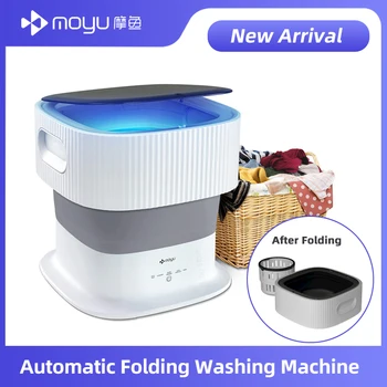Складная Стиральная машина MOYU Портативная Автоматическая Складная Мини-стиральная машина для носков, детской одежды, бытовой техники для путешествий