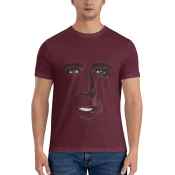 Классическая футболка с изображением лица Джона Траволты, одежда kawaii, забавные футболки для мужчин, мужская одежда, одежда в стиле аниме